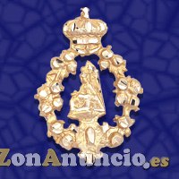 MEDALLA VIRGEN DE LAS ANGUSTIAS EN ORO Y EN PLATA.